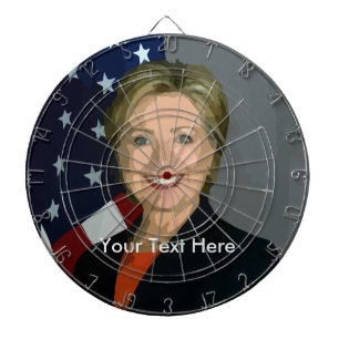 Hillary Clinton Anpassningsbar Metall Cage Dartboa Darttavla