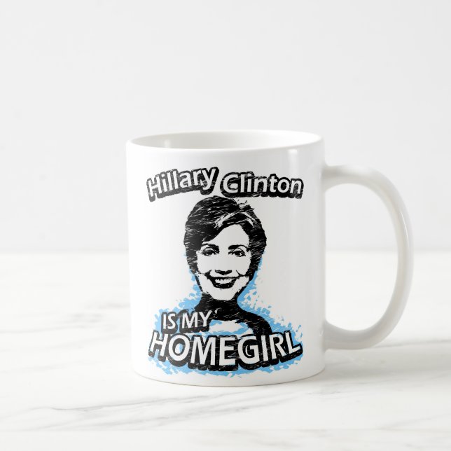 Hillary Clinton är min hemflicka Kaffemugg (Höger)