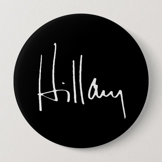 HILLARY CLINTON AUTOGRAPH -.png Knapp (Framsida)