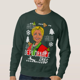 Hillary Clinton beklagansvärd ful jultröja Lång Ärmad Tröja