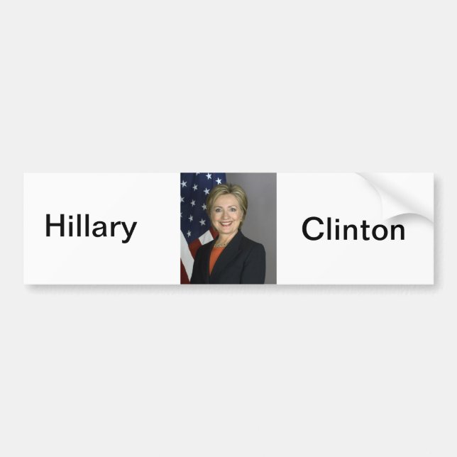 Hillary Clinton Bildekal (Framsidan)