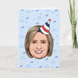 HILLARY CLINTON BIRTHDAY KORT