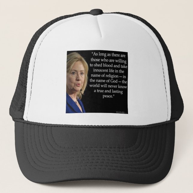 Hillary Clinton Blood Religion Citote Truckerkeps (Framsida)