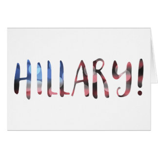Hillary Clinton bokeh Hälsningskort