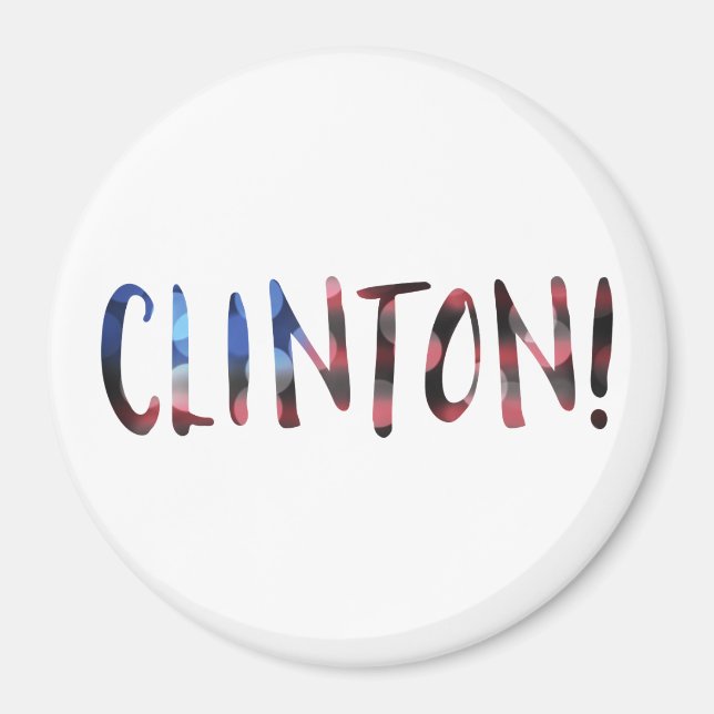 Hillary Clinton bokeh Magnet (Framsidan)