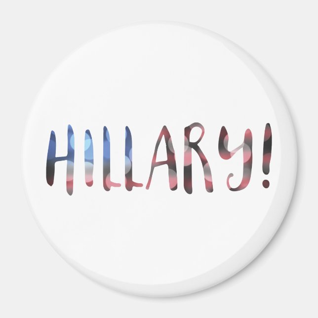 Hillary Clinton bokeh Magnet (Framsidan)