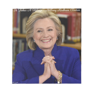 Hillary Clinton Det Krävs En By Gift Anteckningsblock