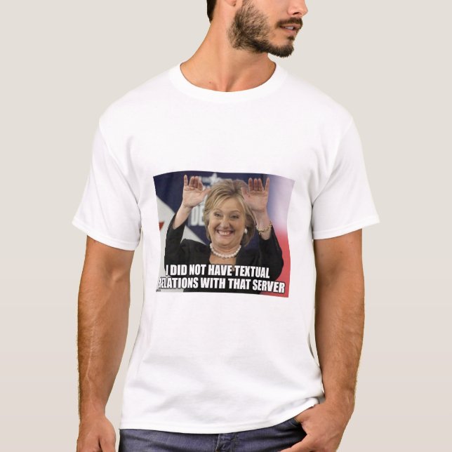 Hillary Clinton - e-postskandal Tee Shirt (Framsida)