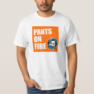 Hillary Clinton flåsar avfyrar på T-tröja T Shirt