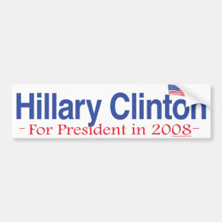 Hillary Clinton för den presidentbildekalet 2008 Bildekal