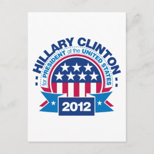 Hillary Clinton för president 2012 Vykort