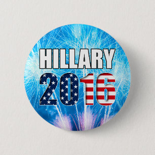 Hillary Clinton för president 2016 knäppas Knapp