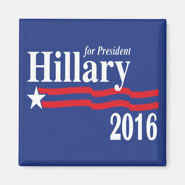 Hillary Clinton för president 2016 Magnet (Framsidan)