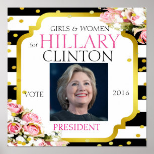 Hillary Clinton för president 2016 Poster