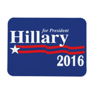 Hillary Clinton för president 2016 Premium Magnet