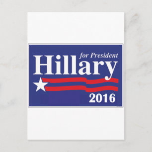 Hillary Clinton för president 2016 Vykort