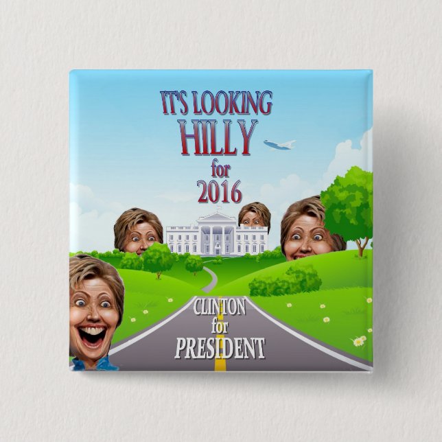 Hillary Clinton för president i 2016 Knapp (Framsida)