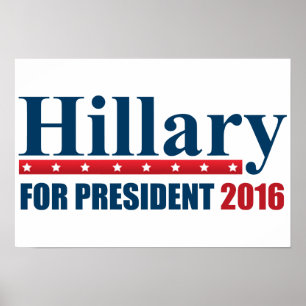 Hillary Clinton för president Poster