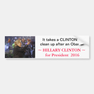 Hillary Clinton för presidenten 2016 - bildekal