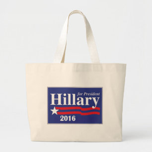 Hillary Clinton för presidenten 2016 Jumbo Tygkasse