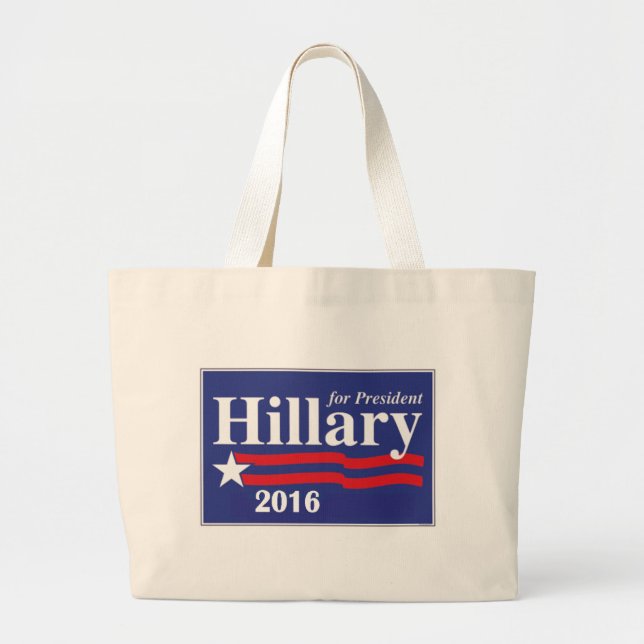 Hillary Clinton för presidenten 2016 Jumbo Tygkasse (Framsidan)