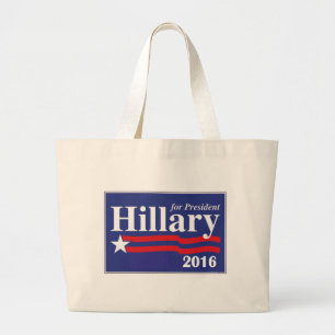 Hillary Clinton för presidenten 2016 Jumbo Tygkasse