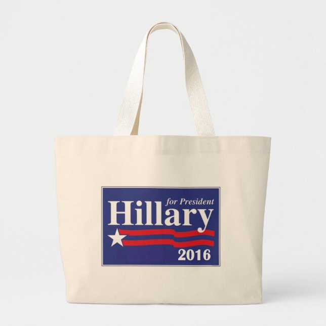 Hillary Clinton för presidenten 2016 Jumbo Tygkasse (Framsidan)