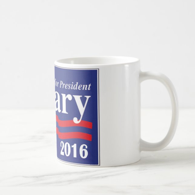 Hillary Clinton för presidenten 2016 Kaffemugg (Höger)