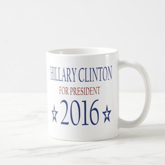Hillary Clinton för presidenten 2016 Kaffemugg (Höger)