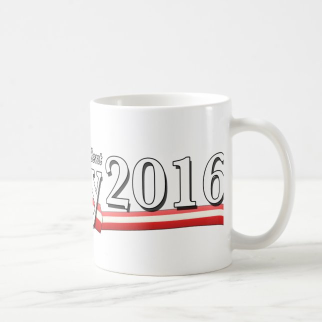 Hillary Clinton för presidenten 2016 Kaffemugg (Höger)