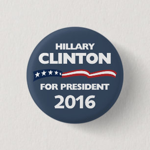 Hillary Clinton för presidenten 2016 Knapp