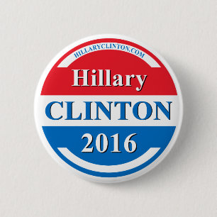 Hillary Clinton för presidenten 2016 Knapp