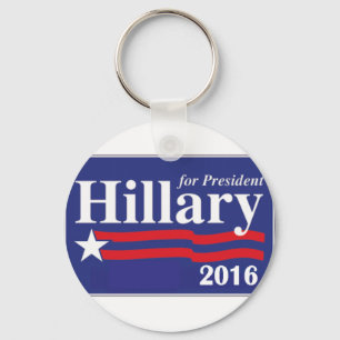 Hillary Clinton för presidenten 2016 Nyckelring