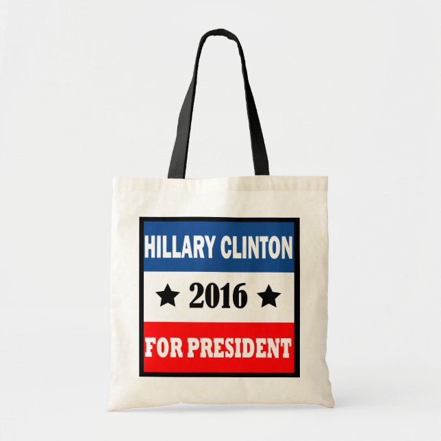 Hillary Clinton för presidenten 2016 Tygkasse (Framsidan)