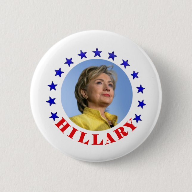 Hillary Clinton för Presidenty 2016 Knapp (Framsida)