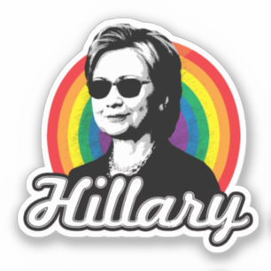 Hillary Clinton Gay Pride Klistermärke Klistermärken