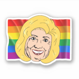 Hillary Clinton Gay Pride Klistermärke Klistermärken