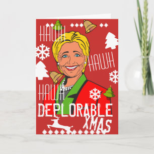 Hillary Clinton Hawh Hawh Julafton kort