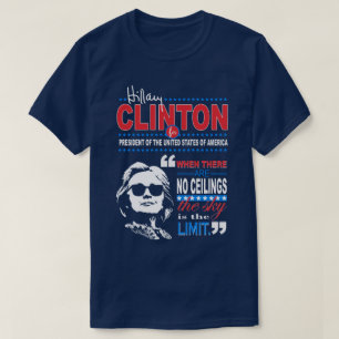 Hillary Clinton "himmel citationstecken för T-shirt