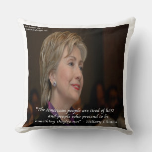 Hillary Clinton Ilska Amerikaner Citat Kastkudde Kudde