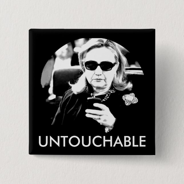 Hillary Clinton kastlös person Knapp (Framsida)