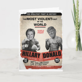 Hillary Clinton och Donald Trump 2016 Kort