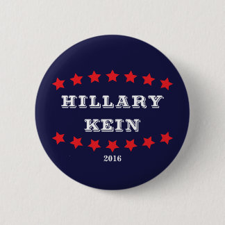 Hillary Clinton och Tim Kaine 2016 Blue Button Knapp