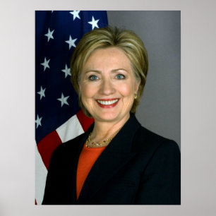 Hillary Clinton Officiell Porträtt Poster