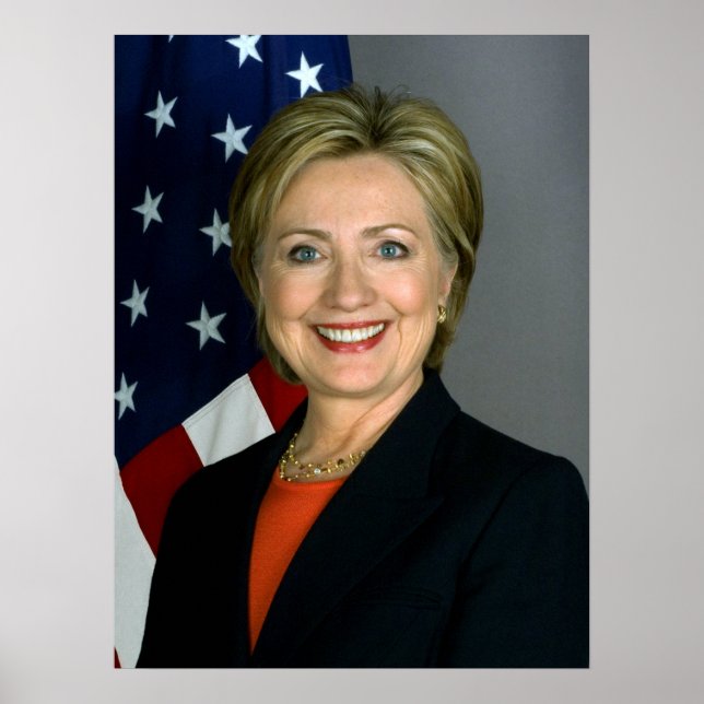 Hillary Clinton Officiell Porträtt Poster (Framsidan)