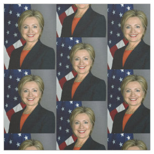Hillary Clinton Officiell Porträtt Tyg