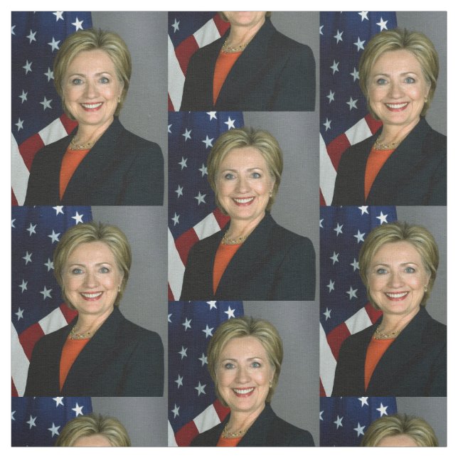 Hillary Clinton Officiell Porträtt Tyg (Provkarta)