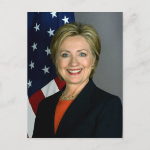 Hillary Clinton Officiell Porträtt Vykort