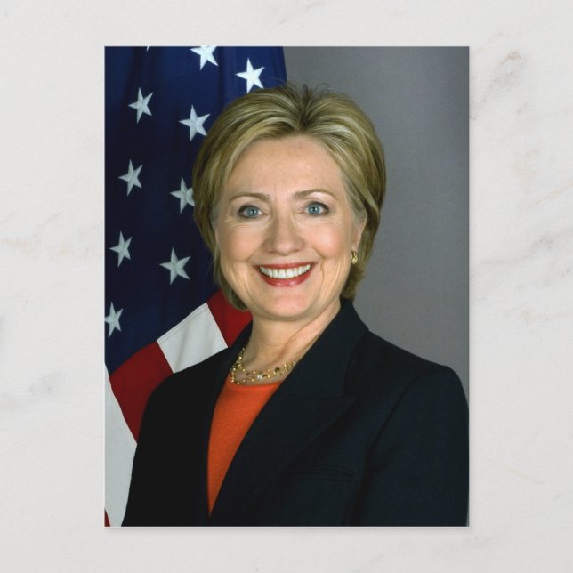 Hillary Clinton Officiell Porträtt Vykort (Framsida)