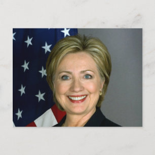 Hillary Clinton Officiell Porträtt Vykort